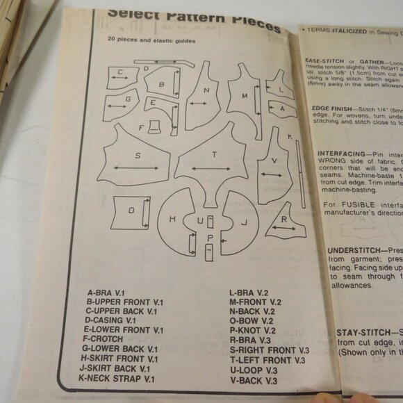 Simplicity 9212 Sewing Pattern Swimsuit Overlock/Surger 18W - 24W UNCUT - Picture 6 of 10